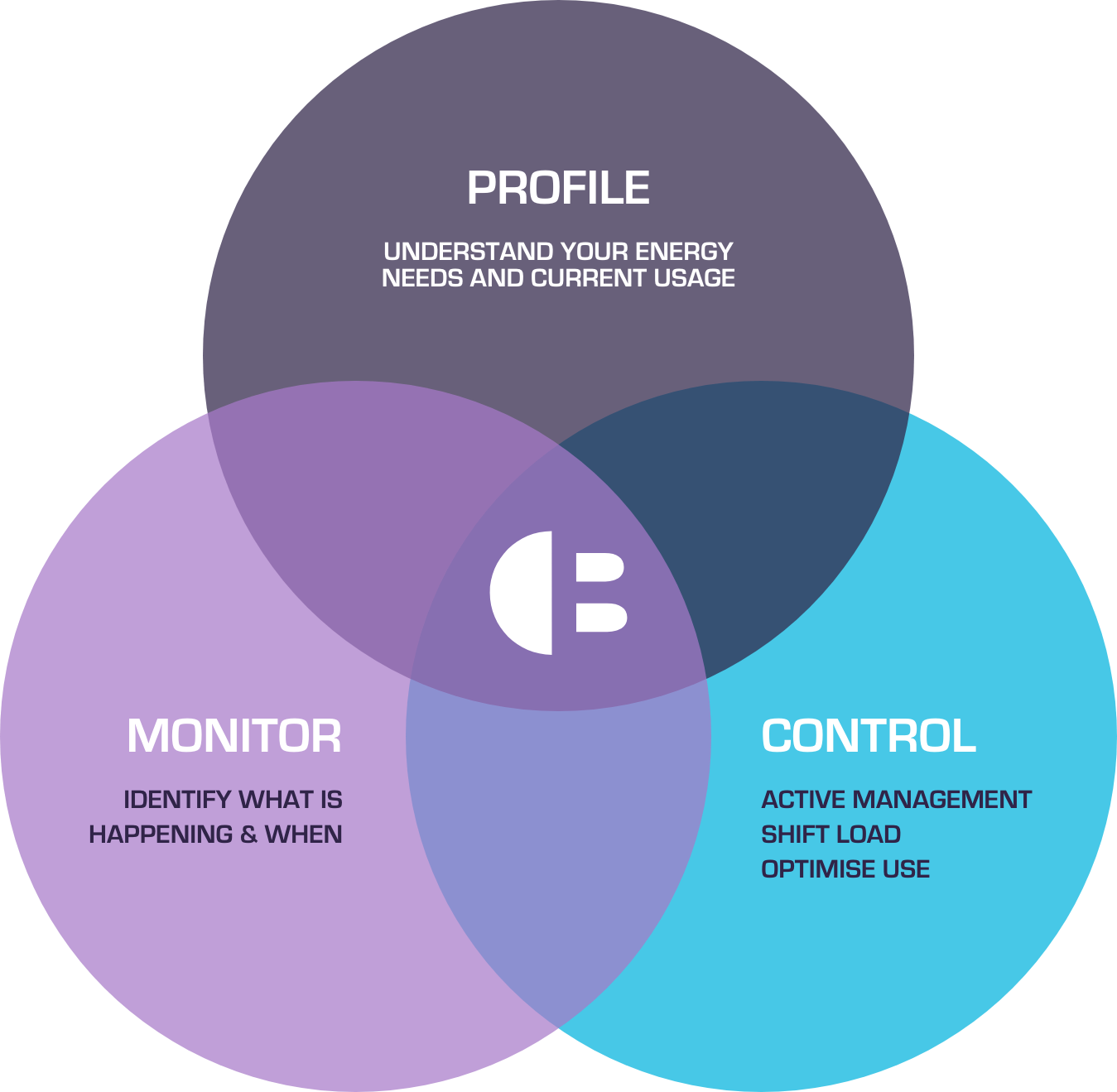 Energy Monitoring Venn Diagram